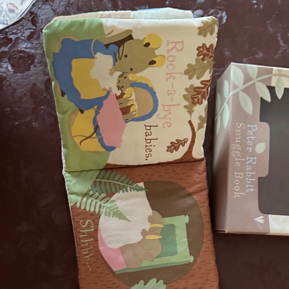Peter Rabbit Snuggle Book - Cream with Blue Accent